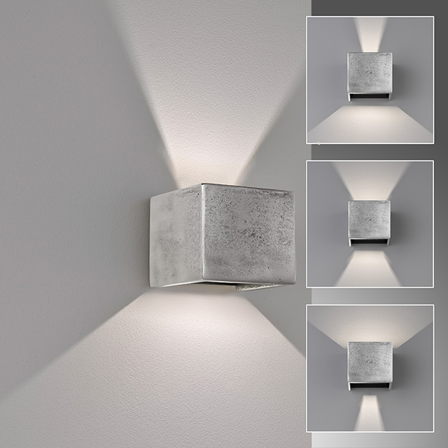 Fischer & Honsel LED-Wandleuchte COG in Nickel antik/Deko nickelfarbig antik