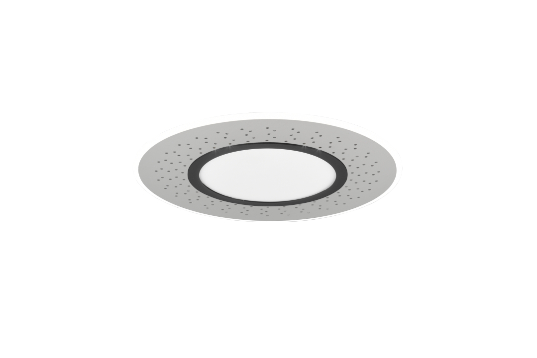 Trio LED-Deckenleuchte VERUS in Nickel matt, Kunststoff schwarz