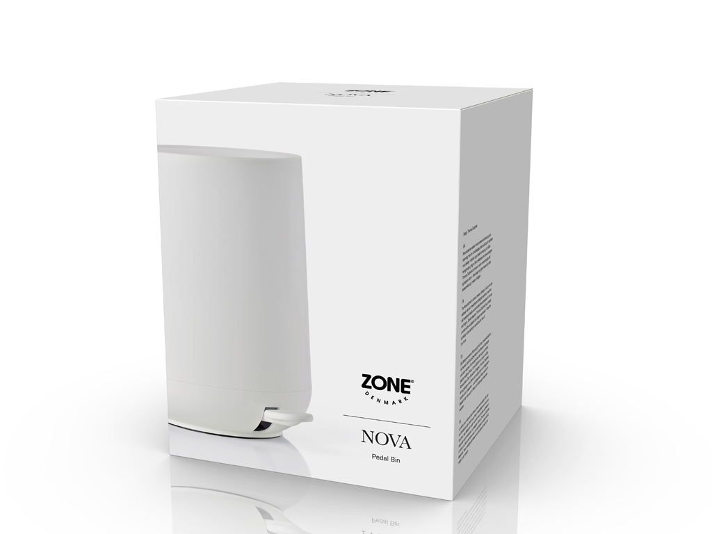 Zone Denmark Pedaleimer 5 Liter in Farbe white