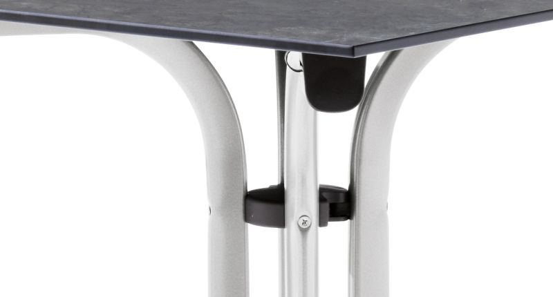 Boulevard-Klapptisch Ø ca. 100cm in graphit/Schiefer anthrazit