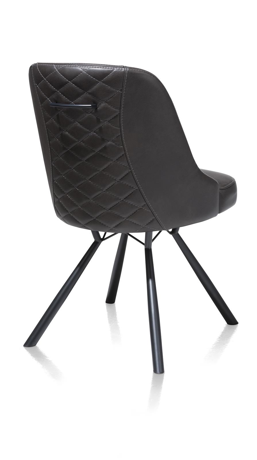 Henders & Hazel Stuhl Eefje, ca. 54 x 89 x 63 cm in Leder Laredo off black
