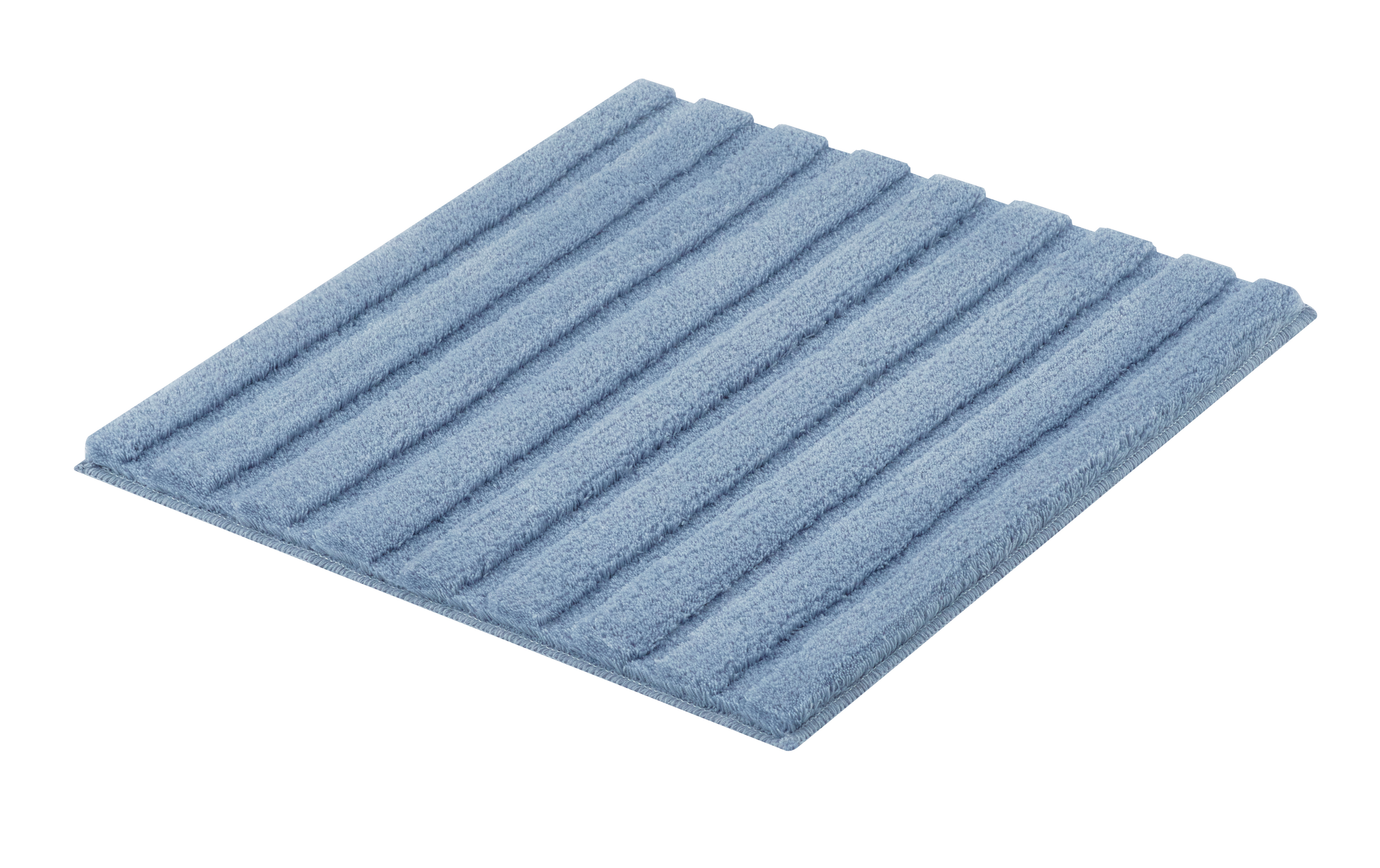 Kleine Wolke Badteppich CORD ca. 60x60cm in Farbe Stahlblau