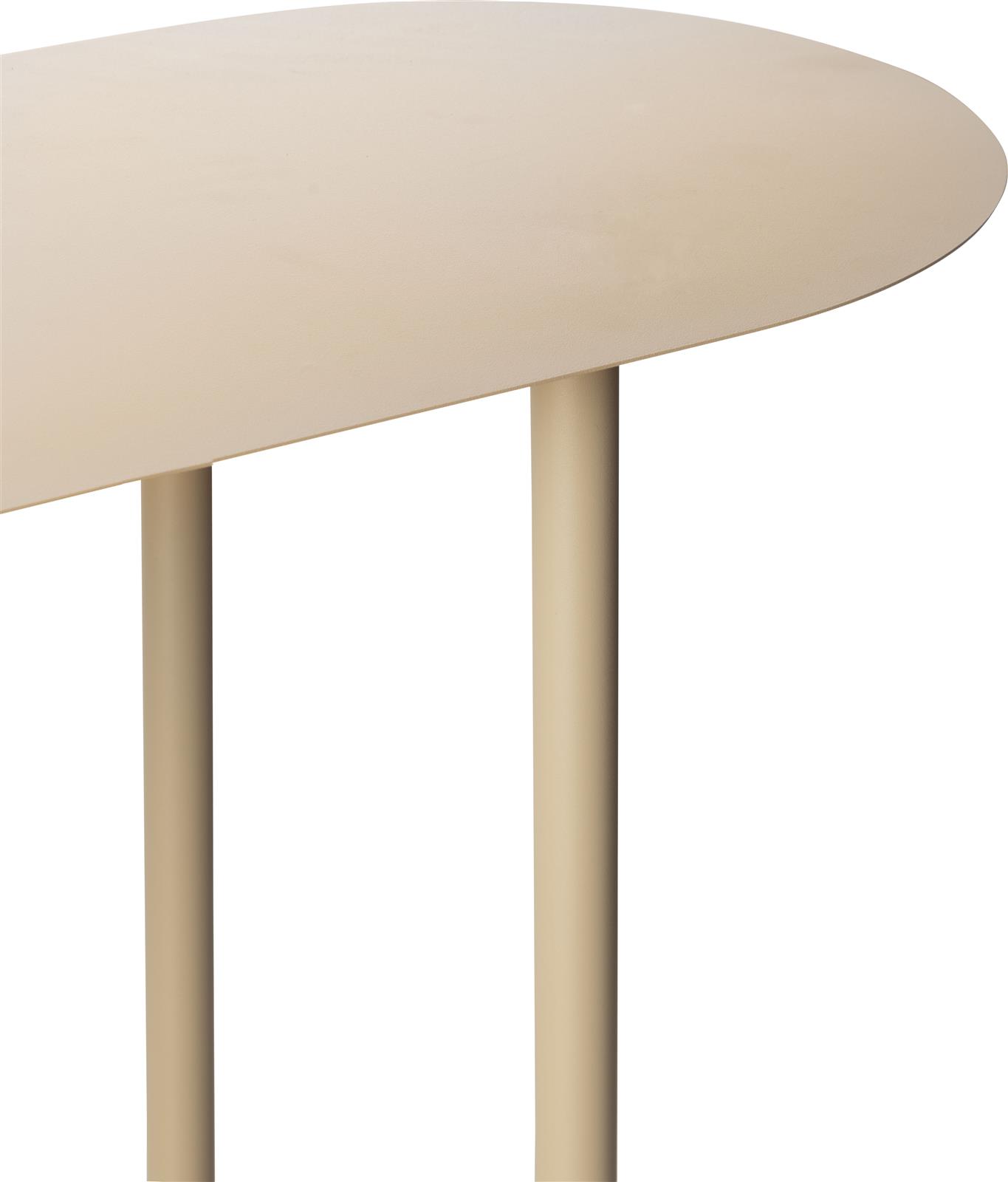 Coco Maison Wandtisch OWEN ca. B120 H77 T35 cm in Metall taupe