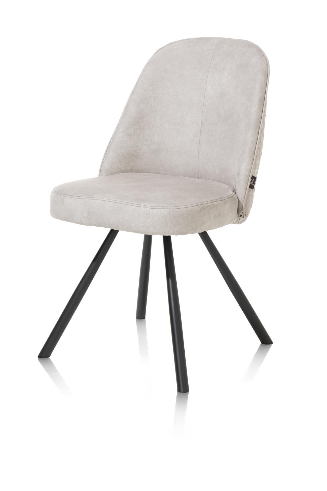 Henders & Hazel Stuhl CRISTEL ca. B50 H88 T61 cm in Stoff Mikrof. Calabria kiesel