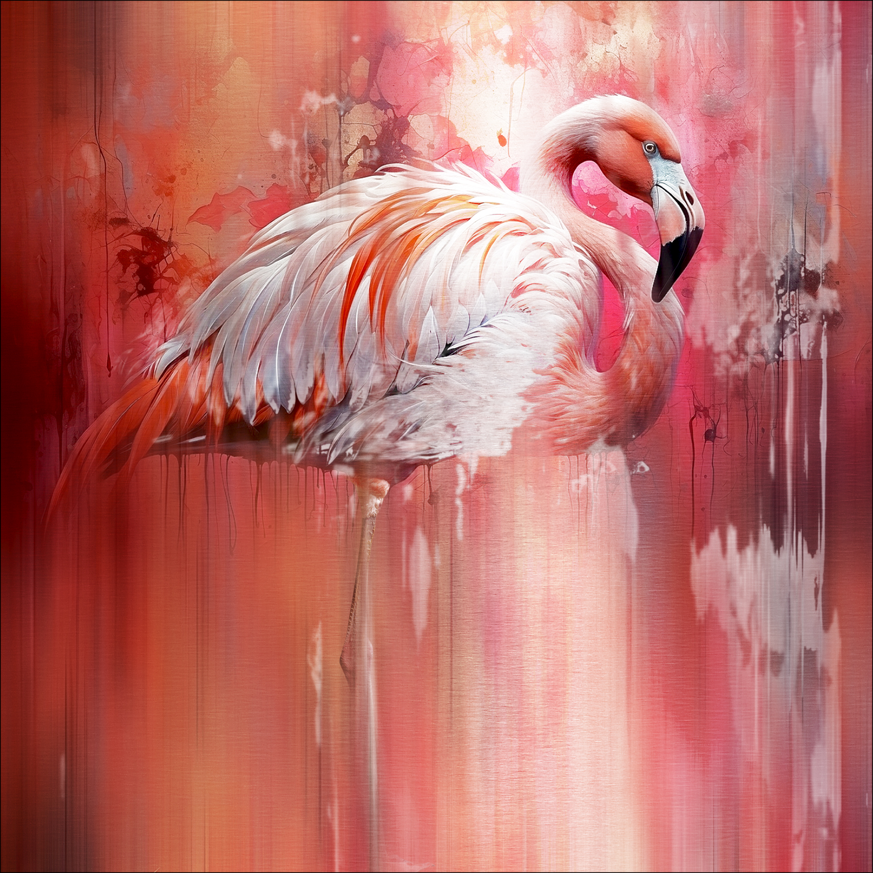 PRO ART Alu-Art 98x98cm Pretty Flamingo