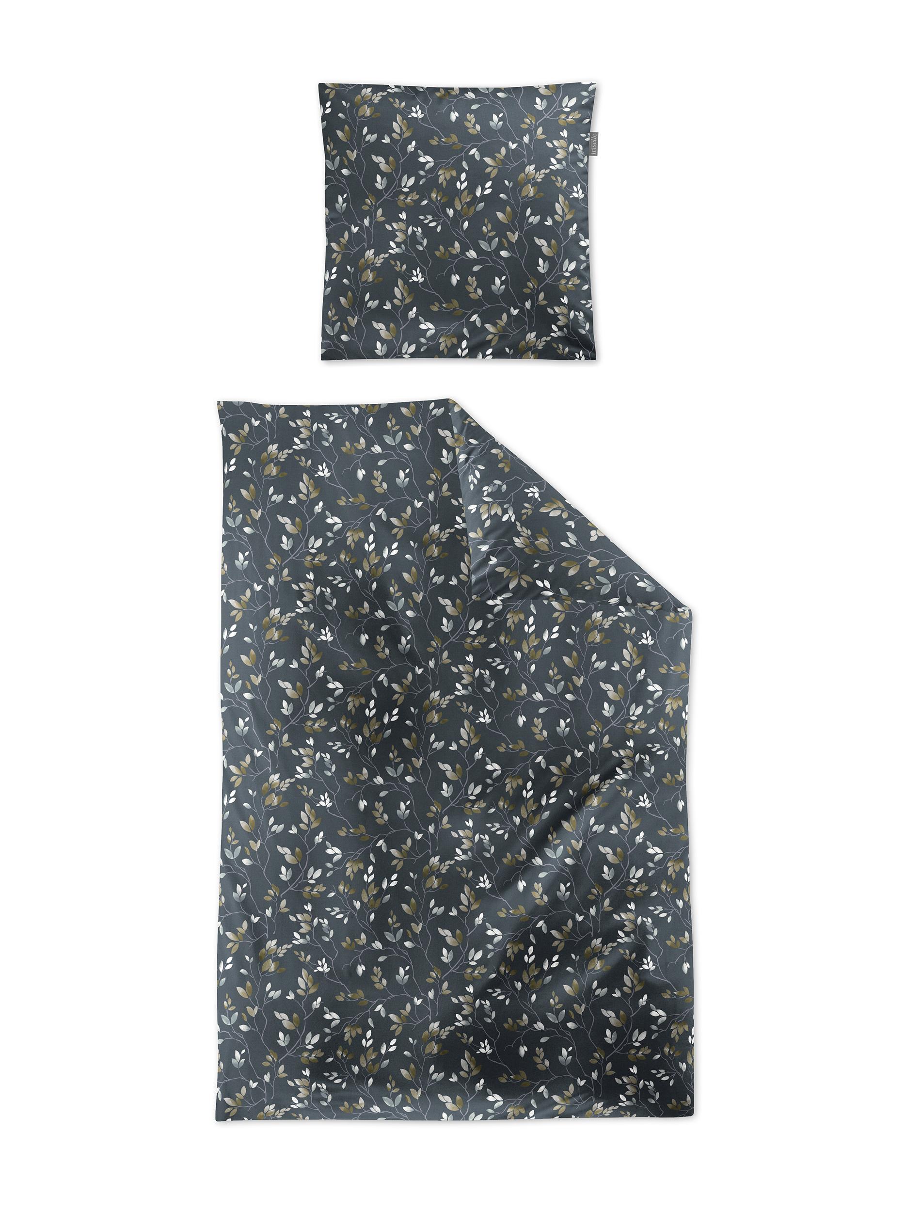 Irisette Mako-Satin Bettwäsche WAVE ca. 155x220cm in Farbe petrol