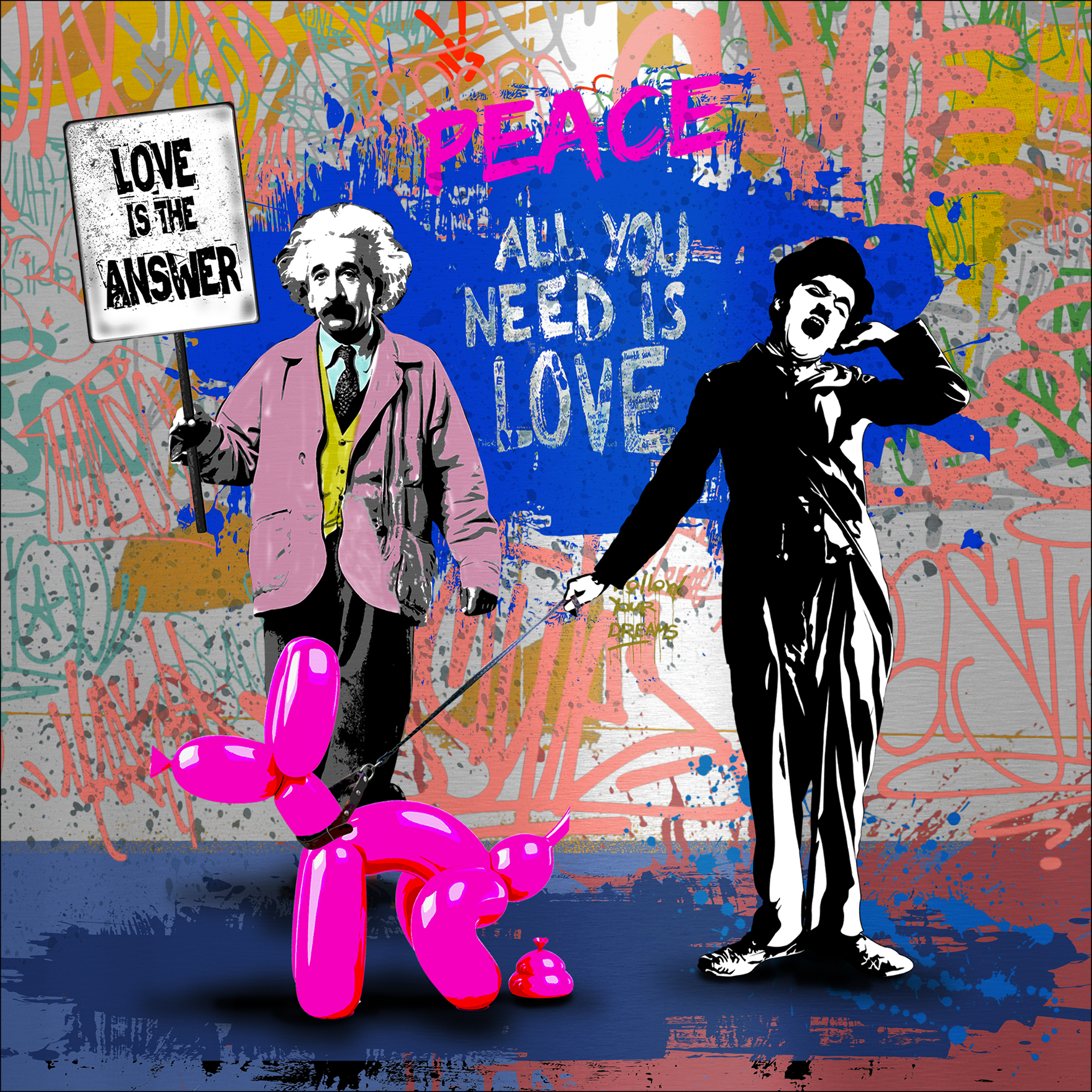 PRO ART Alu-Art 50x50cm Love Is The Answer
