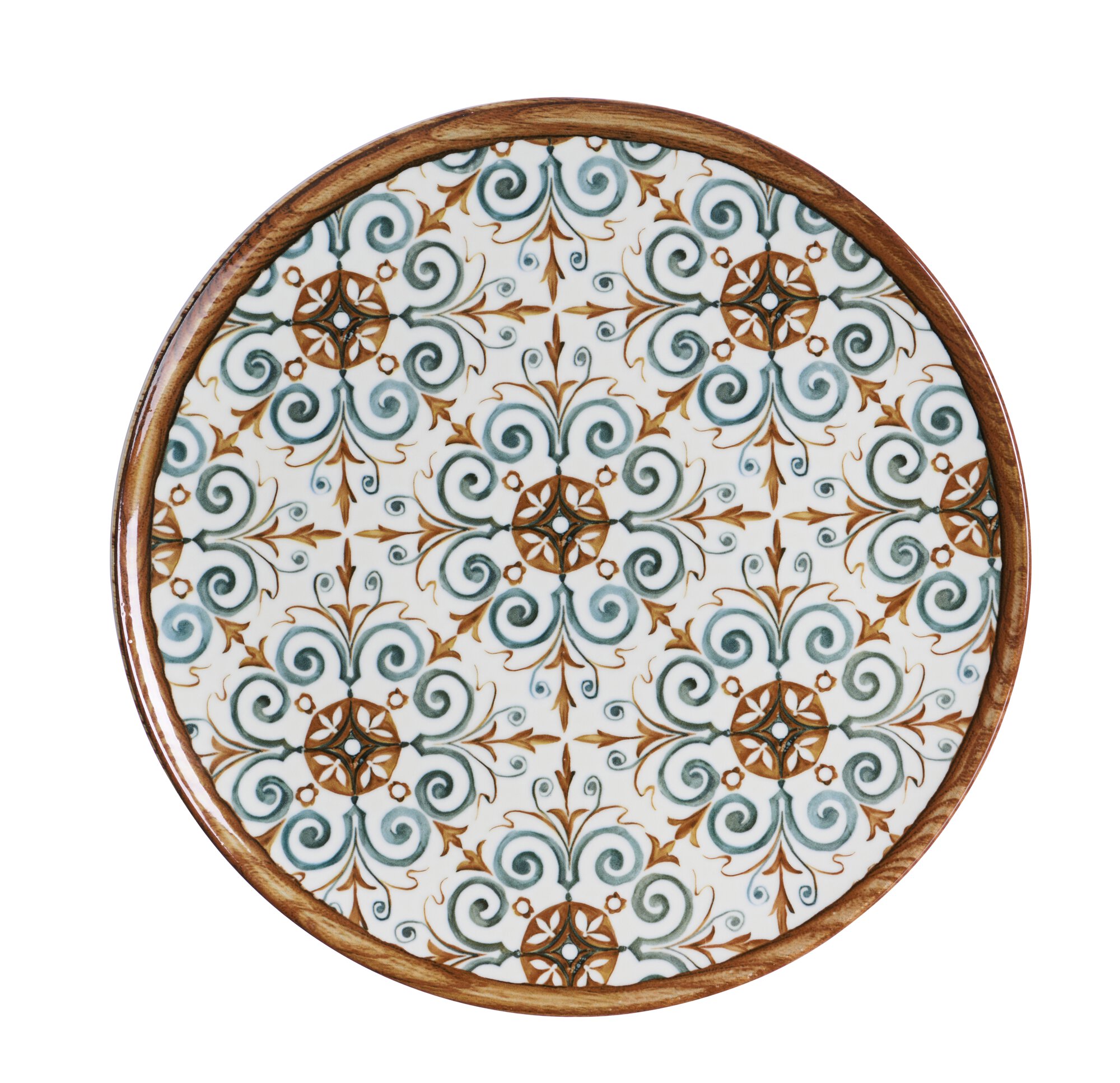 Ritzenhoff & Breker Pizzateller 0cm MARRAKESCH aus Porzellan braun/blau/weiß Ritzenhoff & Breker Pizzateller 0cm MARRAKESCH aus Porzellan braun/blau/weiß