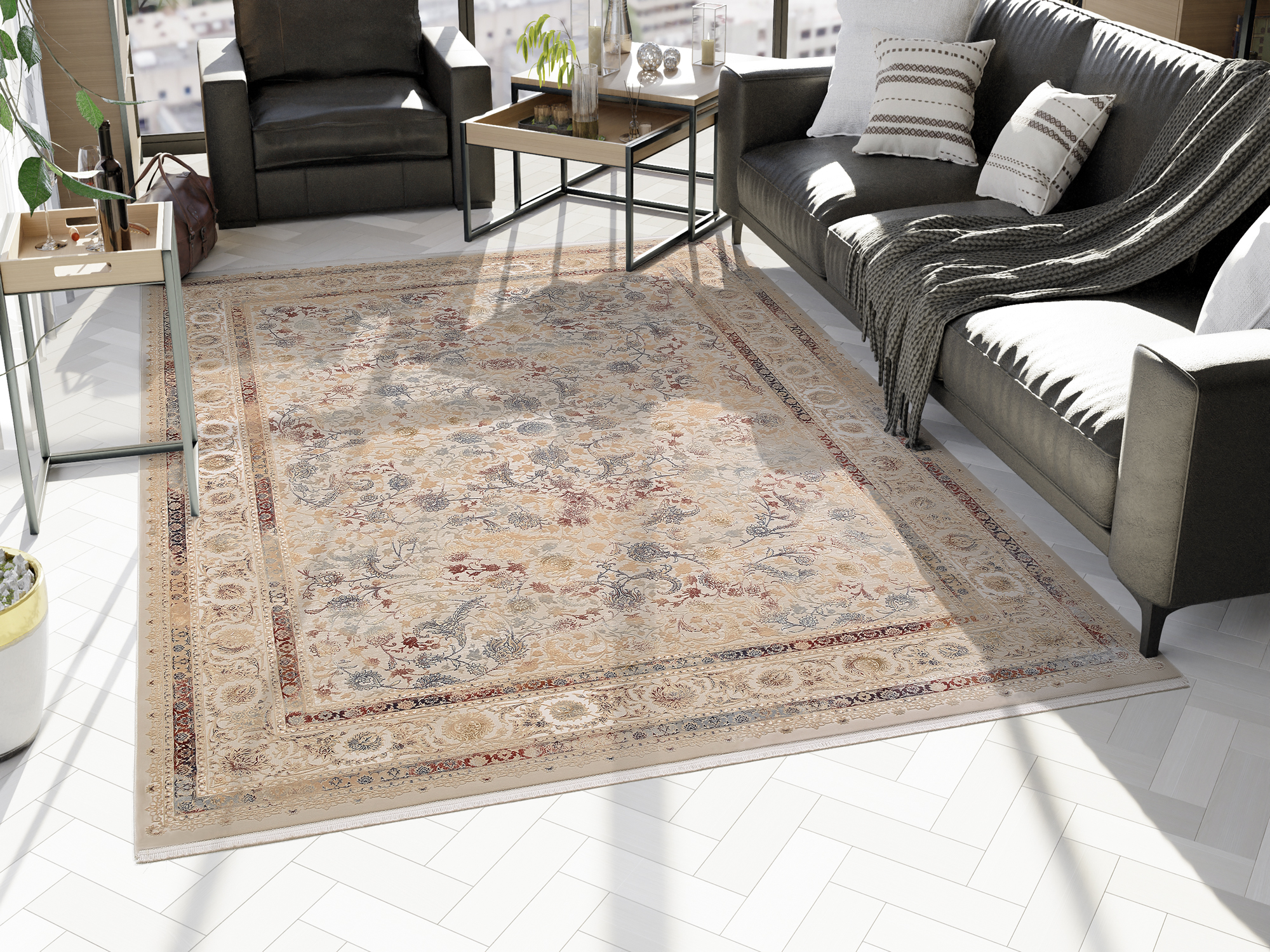 OCI Orient Teppich ca. 160x230cm in Farbe natur-multicolor OCI Orient Teppich ca. 160x230cm in Farbe natur-multicolor
