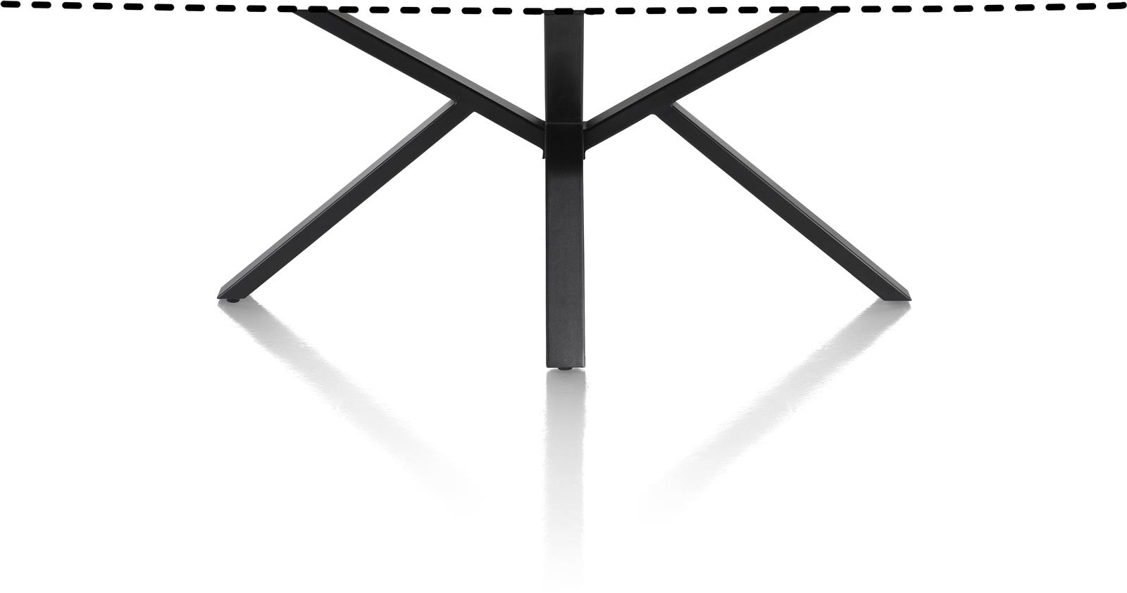 Henders & Hazel Esstisch PALACE ca. B120 H77 T150 cm in Platte Marmoroptik hellgrau, Moebel, Tabelle, Kaffeetisch, Esstisch