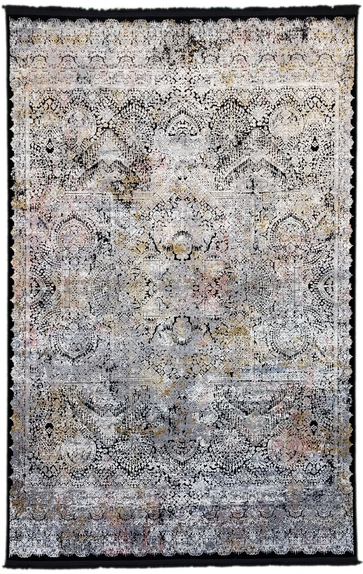 Teppich Assan ca. 240x340cm in Farbe schwarz 