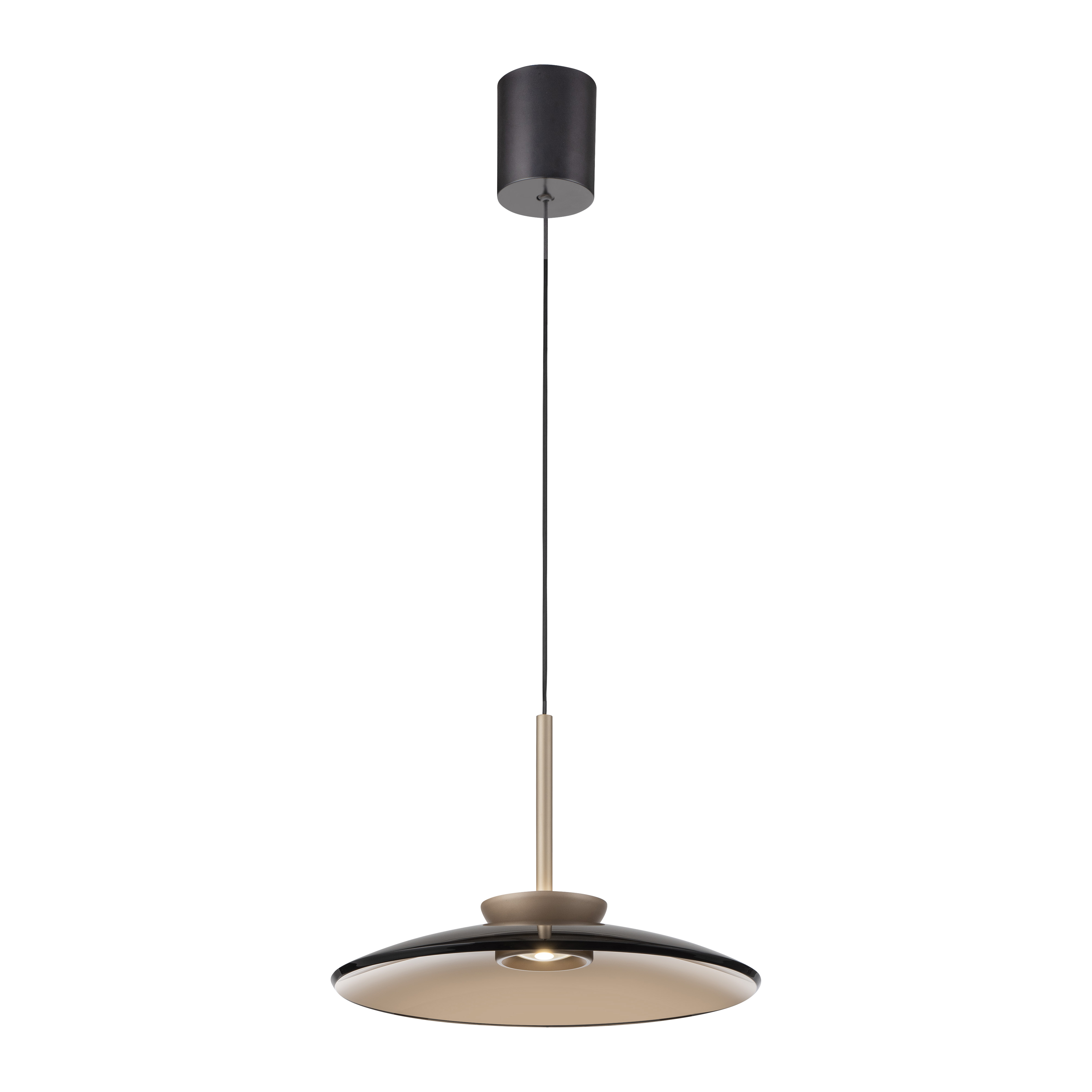 Paul Neuhaus LED-Pendelleuchte PURE E-MOON 2-flammig in Farbe bronce