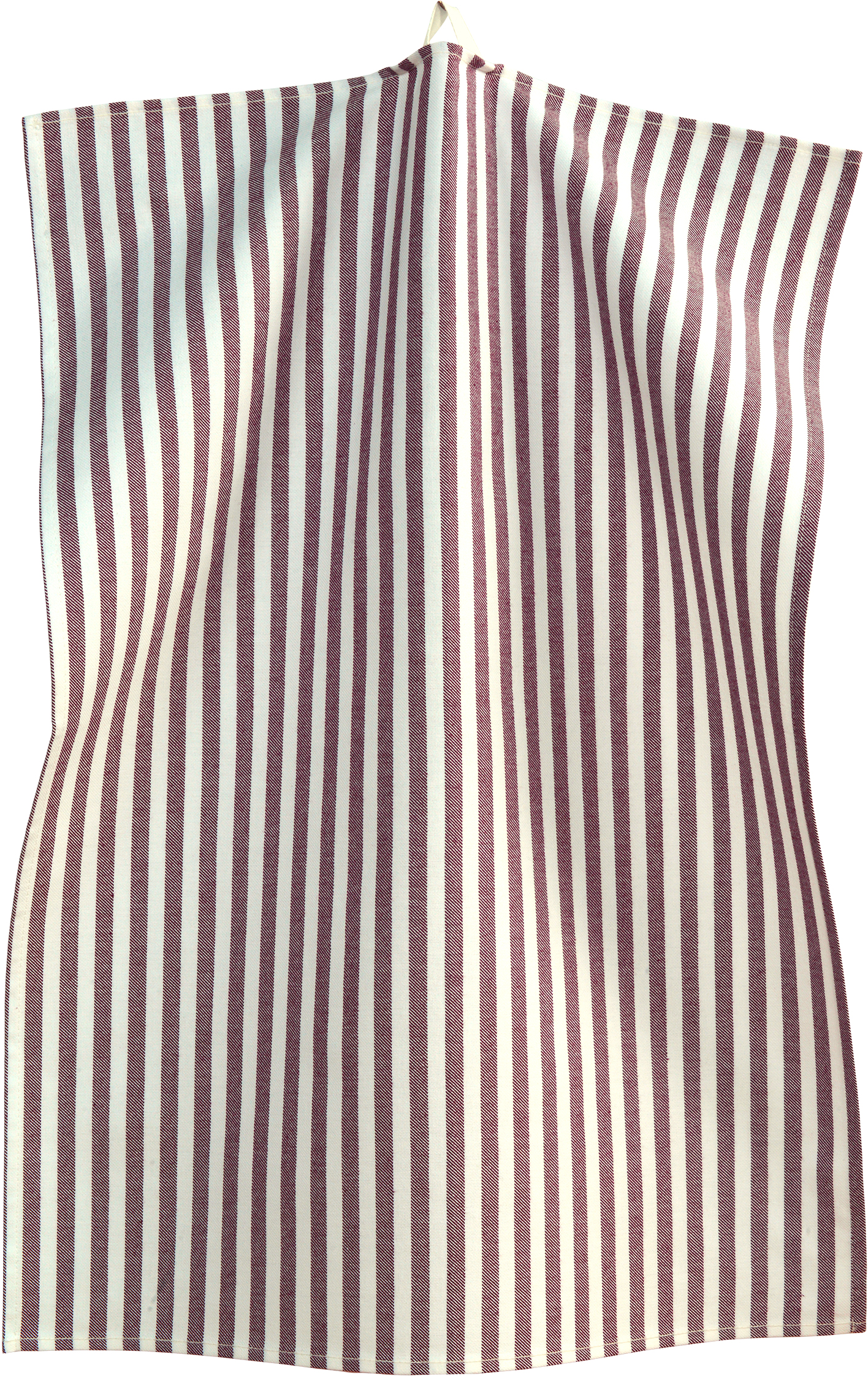 Sander Geschirrtuch ADAM ca. 50x70cm in Farbe aubergine, gestreift, Stoff, purpur, weiß, Textil
