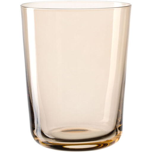 Leonardo Becher 330ml cachi LEGGERO LEGGERO in Fb. apricot , Glas, Tumbler, Transparent, Ambra Glas, Trinkglas