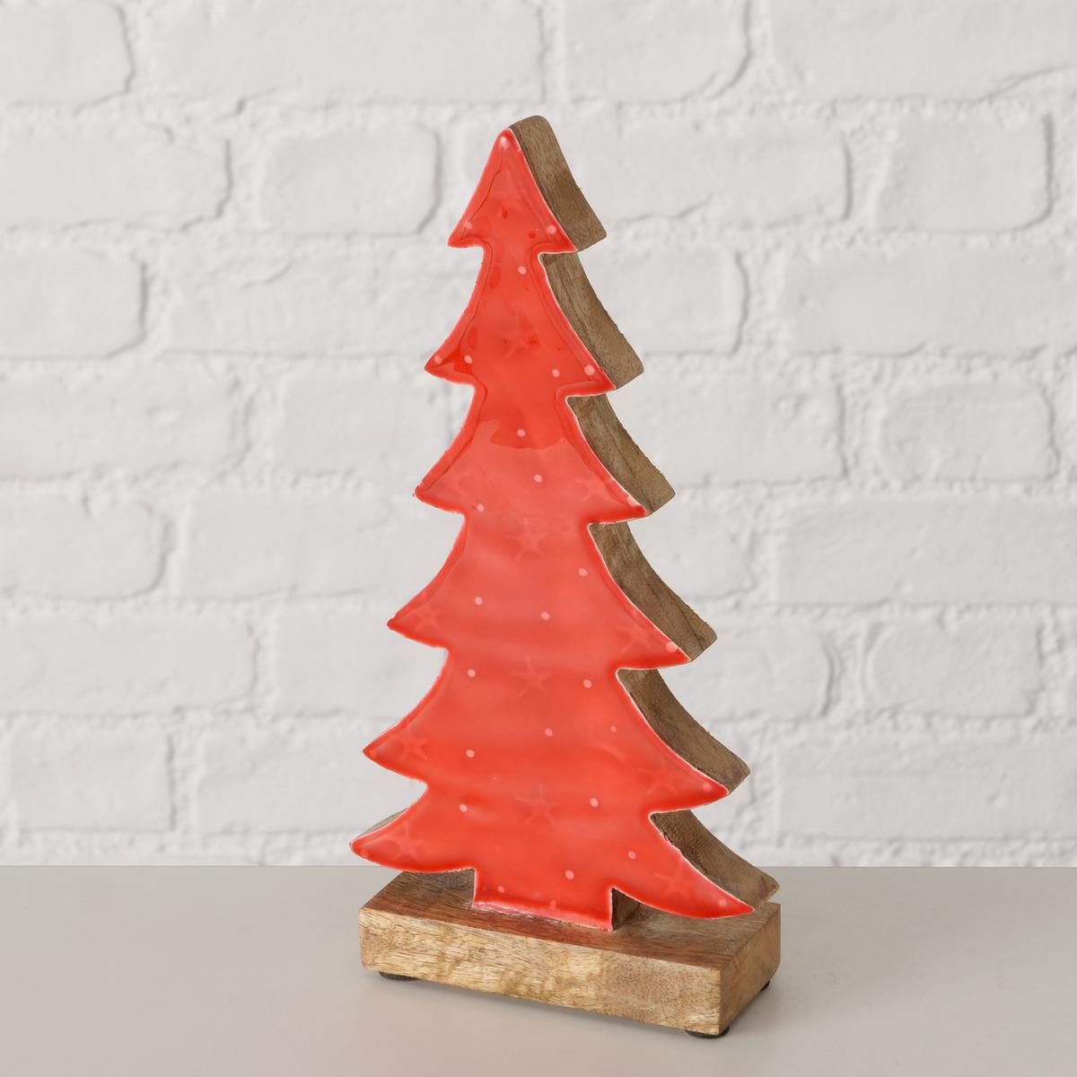 Boltze Dekoaufsteller ca. B5 H25 cm in 350 Rot, Weihnachten, Weihnachtsdekorationen, Festival, Axt, Weihnachtsbaum