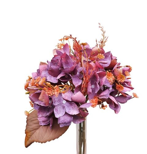 Hortensienbund 34 cm Vintage in blau-rosa