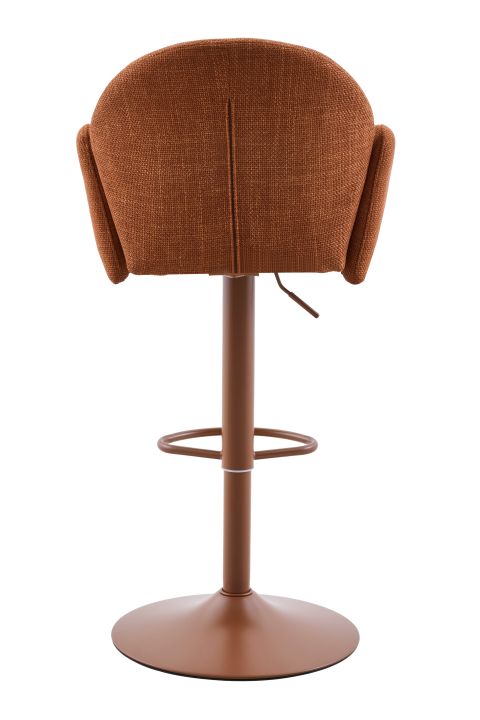 Hela Barhocker HOLLY H ca. B53 H96 T57 cm in Stoff WS copper 20, barstuhl, stuhl, barhocker, leder, braun