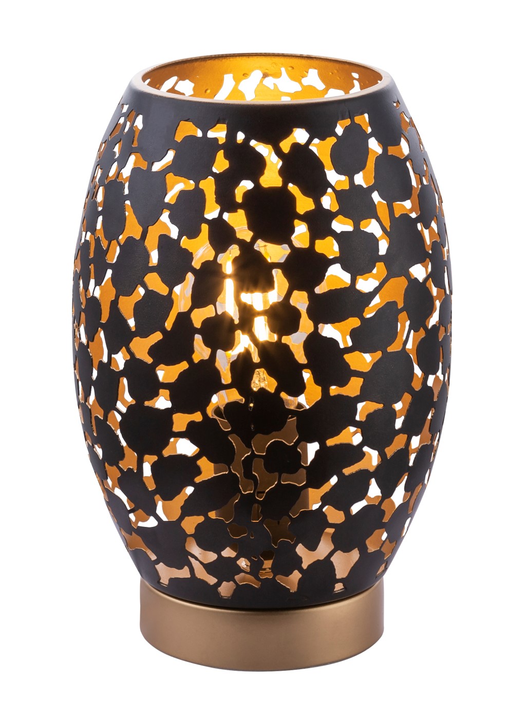 Globo LED-Tischleuchte HANNY 1-flammig in Farbe schwarz matt goldfarben LED-Tischleuchte HANNY in schwarz matt goldfarben