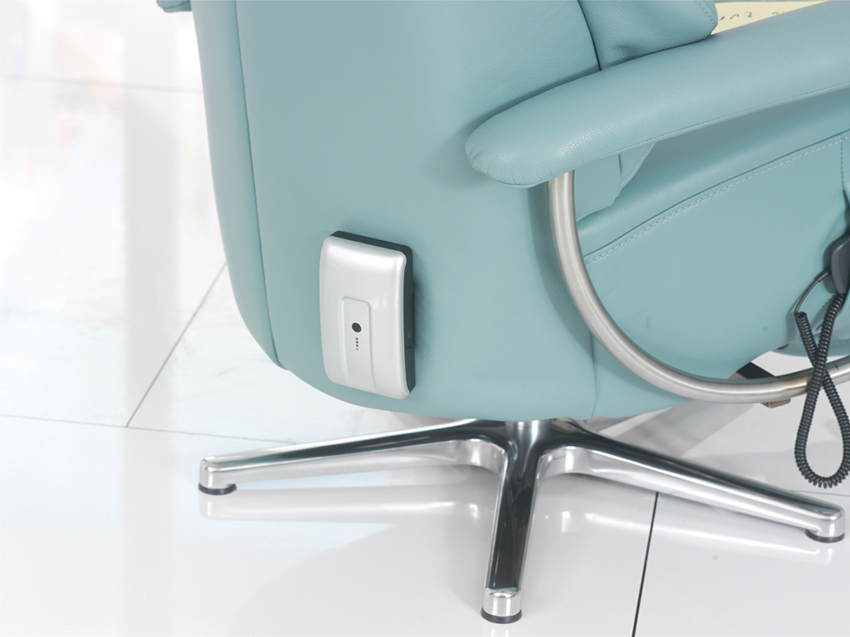Himolla TV-Sessel Easy Swing in Longlife-Leder Kliff elektrisch verstellbar