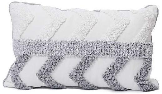 Kissenhülle, ca. 30x50cm Johanna in weiß-grau Kissenhülle, ca. 30x50cm Johanna in weiß-grau