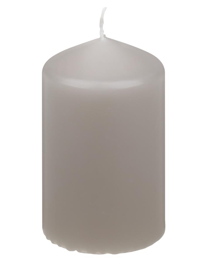 Gebr. Steinhart Stumpenkerze in Farbe Taupe