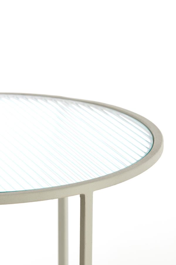 Light & Living Beistelltisch-Set TALCA in Farbe creme, klar, Kaffeetisch, Mobiliar, Tabelle, Tischplatte, Esstisch