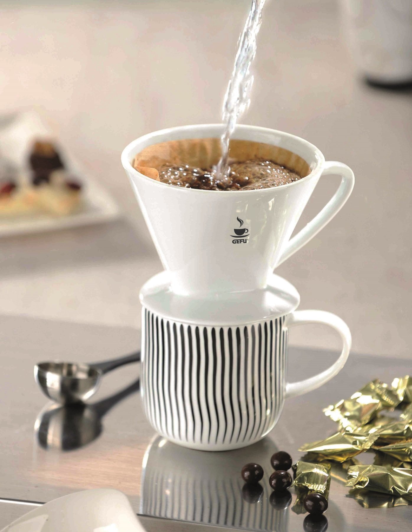 GEFU Kaffeefilter Sandro weiß