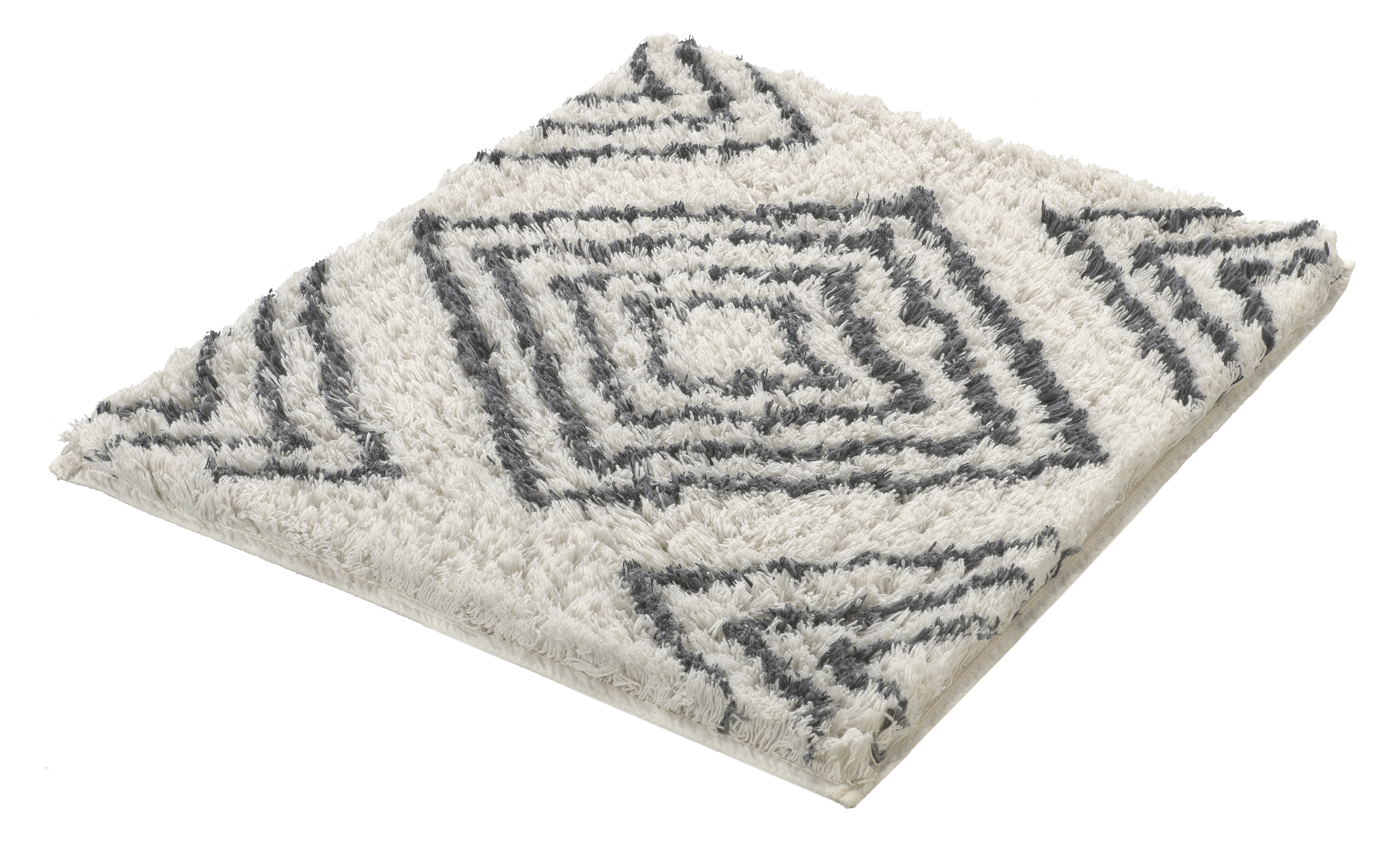 Kleine Wolke Badteppich BOHO ca. 55x65cm in Farbe Natur