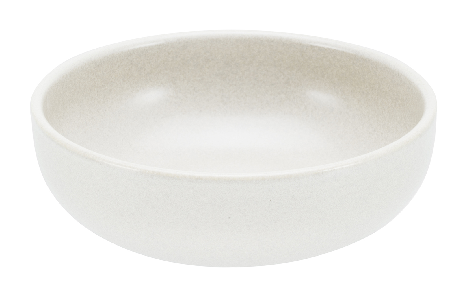 CreaTable Dipschale Uno in Farbe Offwhite seidenmatt, Schale, Suppenschüssel, Kunst, Porzellan, Töpferei