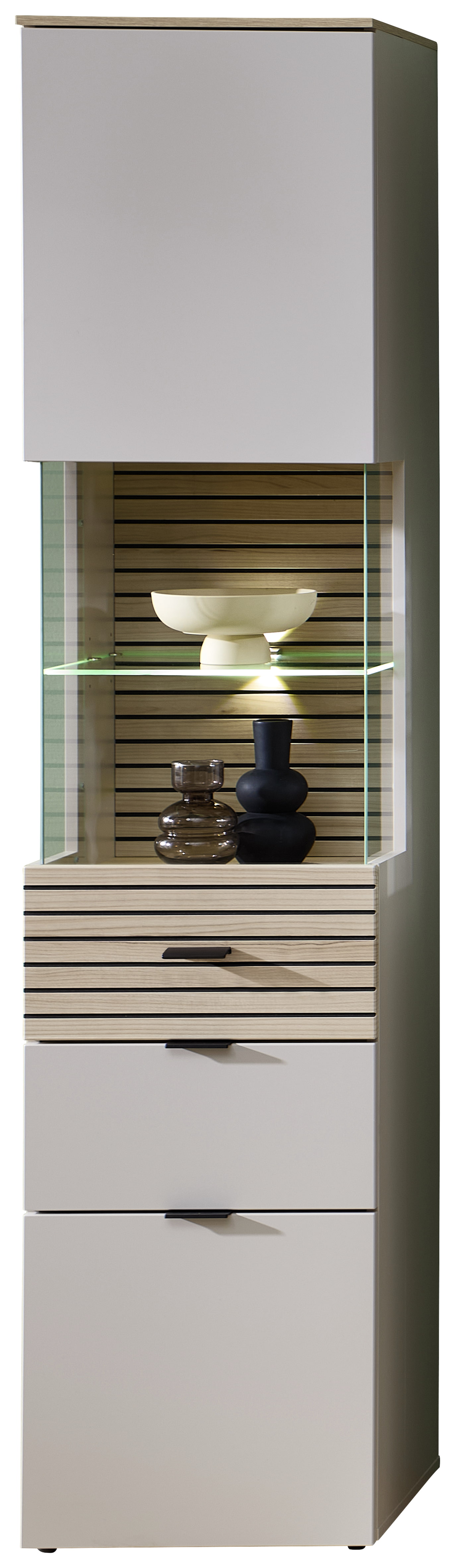 Innostyle Vitrine INA in Kaschmir/Riva Eiche