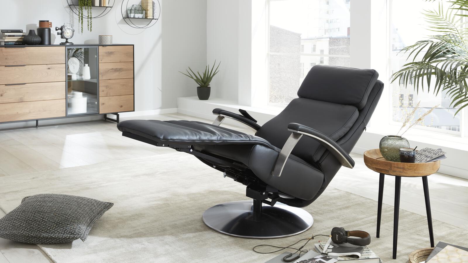 Interliving Relaxsessel INTERLIVING 4541 in Grau Interliving Relaxsessel IL 4541 in Leder Credo anthrazit