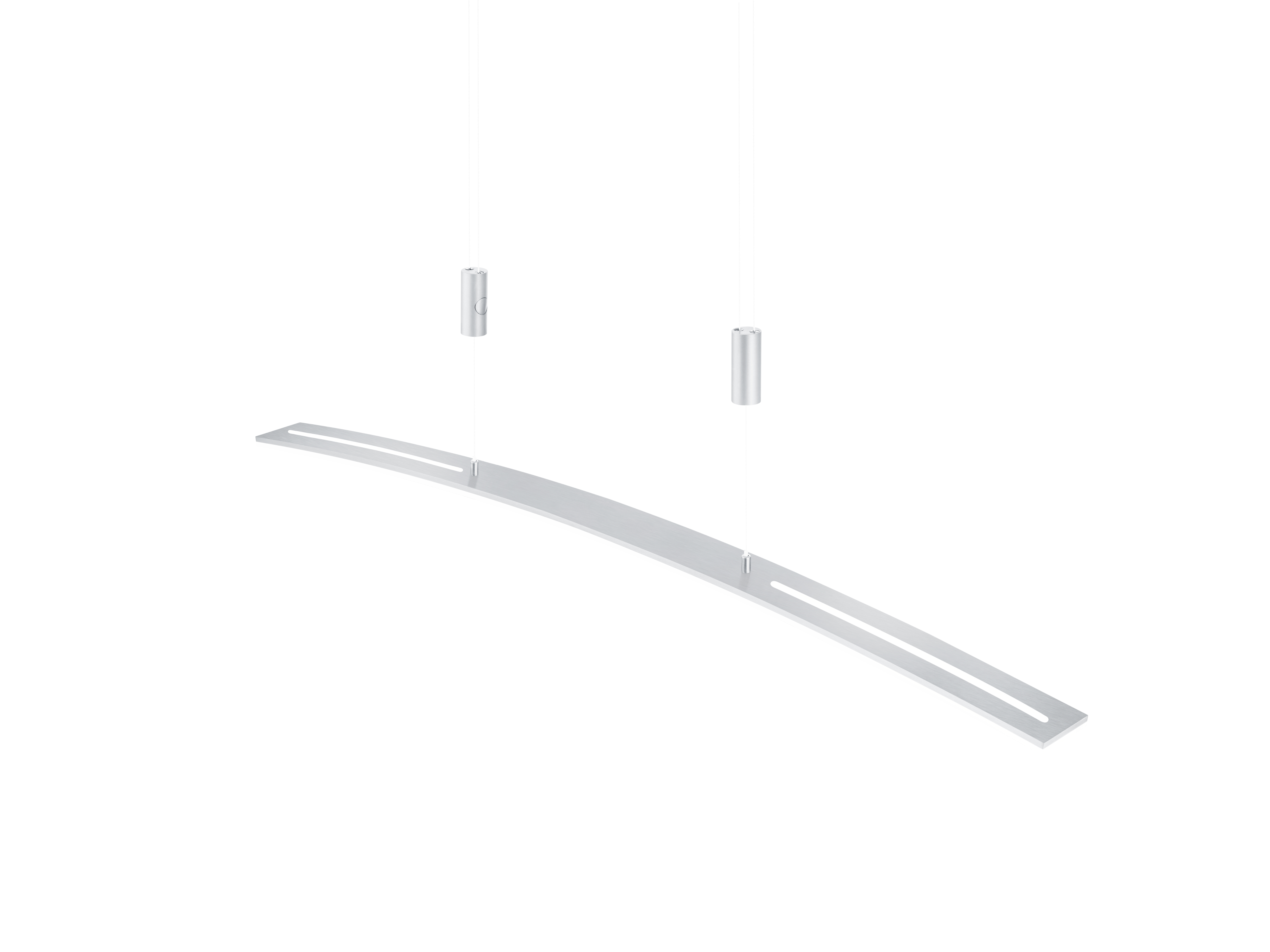 B-Leuchten LED-Pendelleuchte Dual ca. 130x6cm in Aluminium