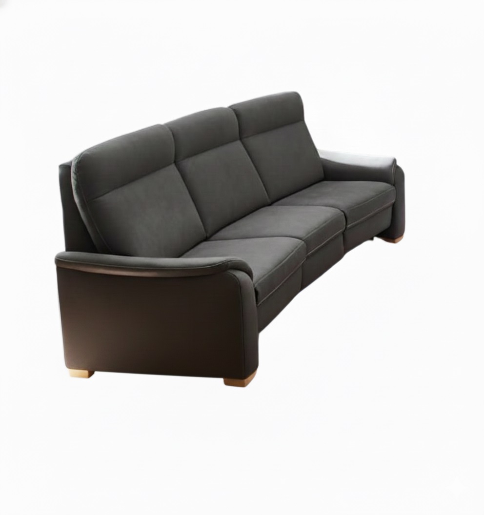 2-Sitzer Trapezsofa PP-PF20072 in Stoff Mammut anthrazit 2-Sitzer Trapezsofa PP-PF20072 in Stoff Mammut anthrazit, Couch, Mobiliar