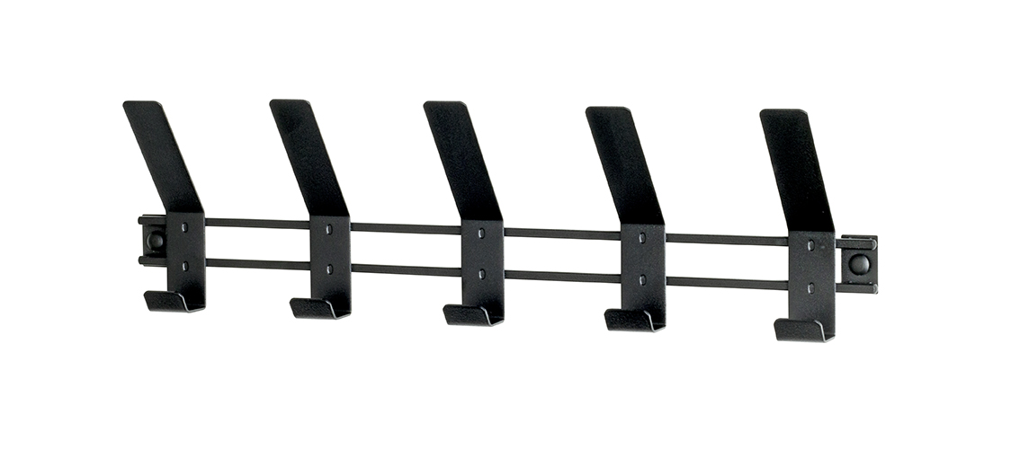Haku Möbel Garderobenleiste ca. B52 H14 T6 cm in Metall schwarz