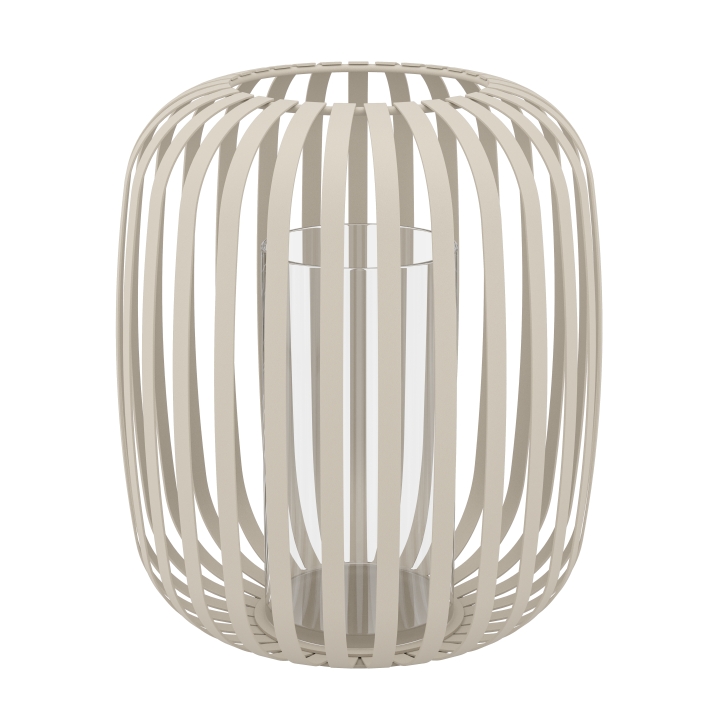 Eglo Living Windlicht ROMAZZINA in Fb. sandfarben, klar, Lampe, Mobiliar