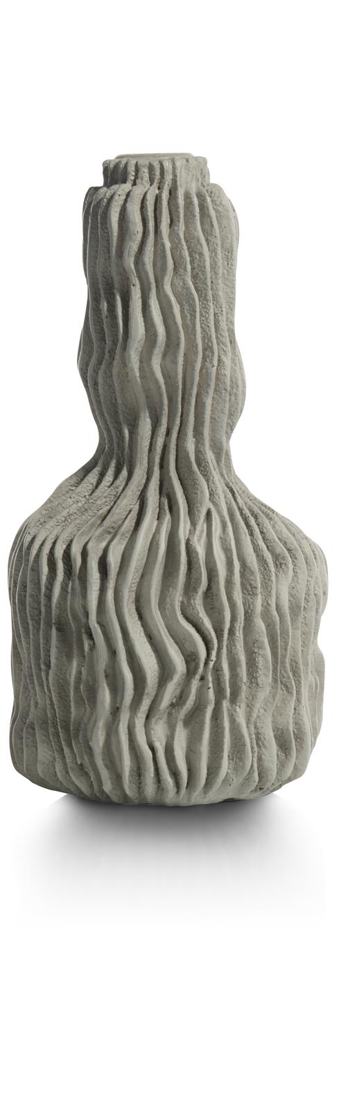 Coco Maison Kerzenhalter LOKI ca. B12 H24 T12 cm in Polyresin grau