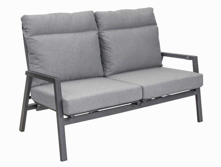 Sofa SONDRINO in Schwarz, Kissen, Dekoration für Zuhause, Couch, Mobiliar, Leinwand