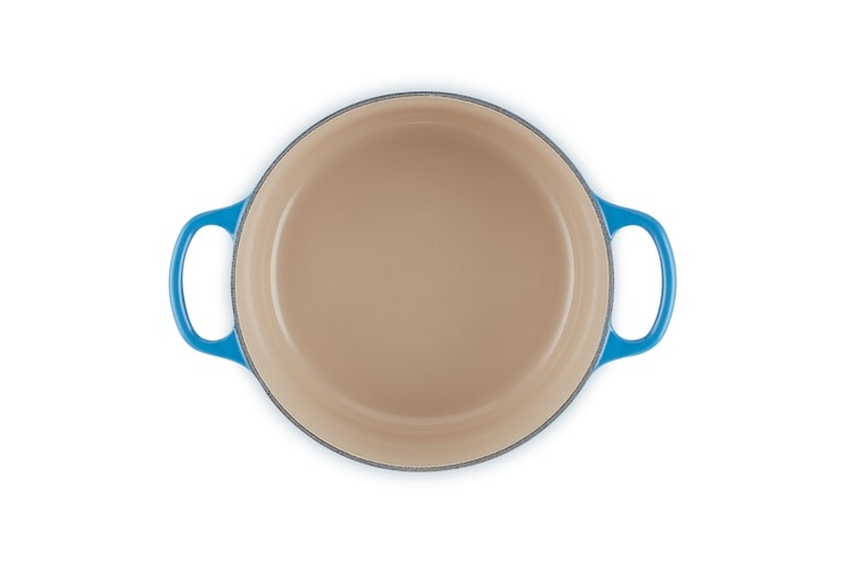 Le Creuset Bräter Sig 22cm in Farbe Azure Le Creuset Bräter Sig 22cm Azure Rund
