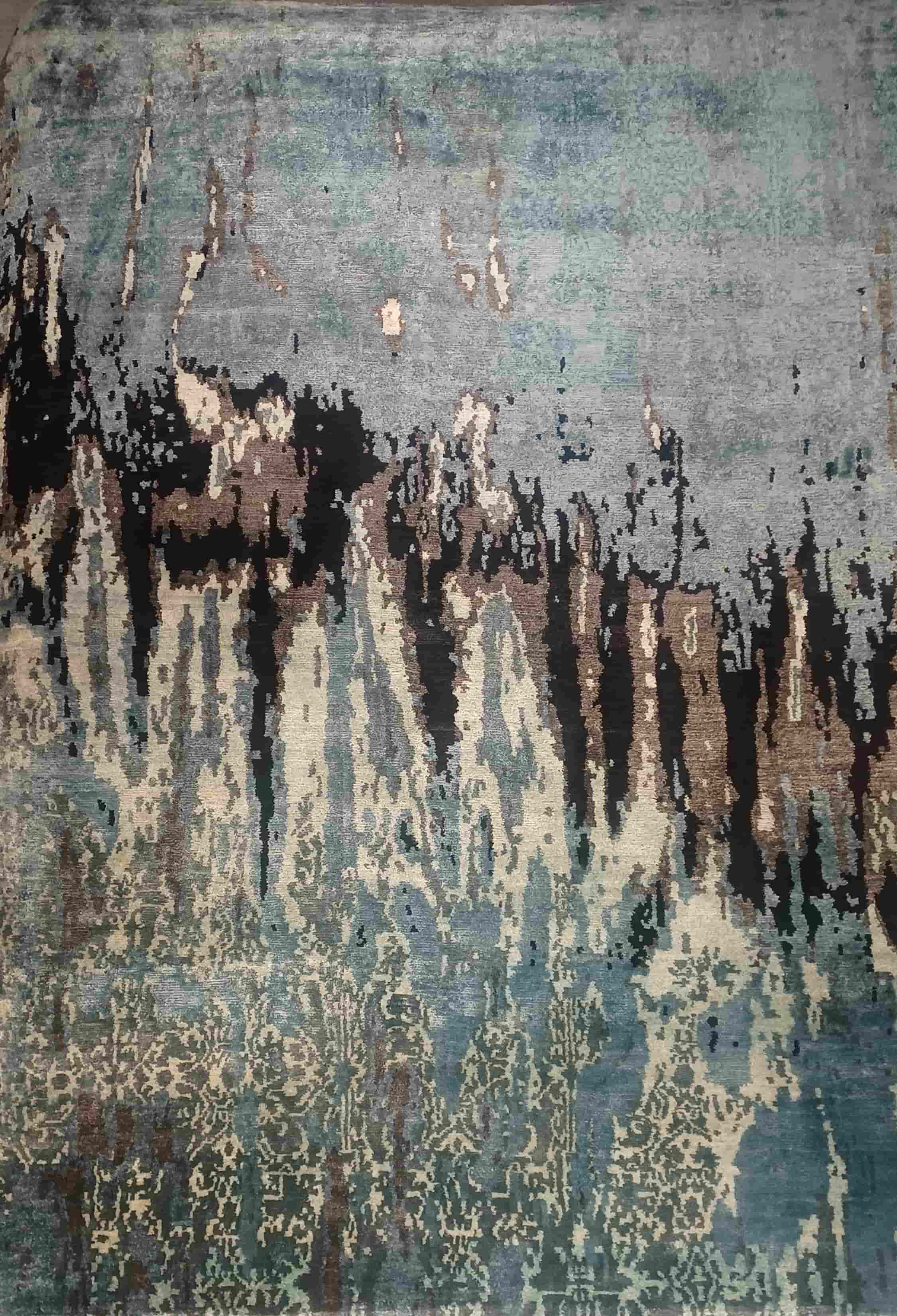 OCI Teppich Nepal Palace Koseli ca. 170 x 240 cm handgeknüpft in türkis