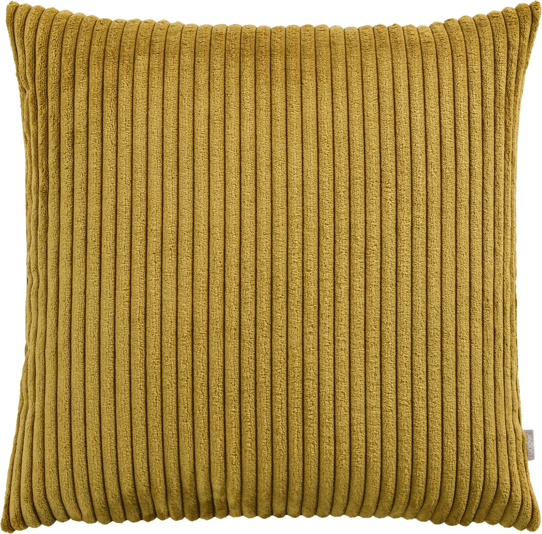 Sander Kissenhülle KING ca. 40x40 eckigcm in Farbe honey, kissen, Cordkissen, senf, gerippt, textur