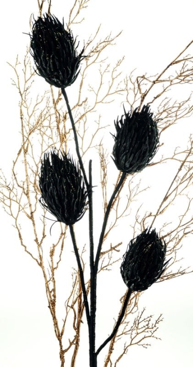 Soft Flower 'Distelzweig' 7584998F2 in 118cm schwarz
