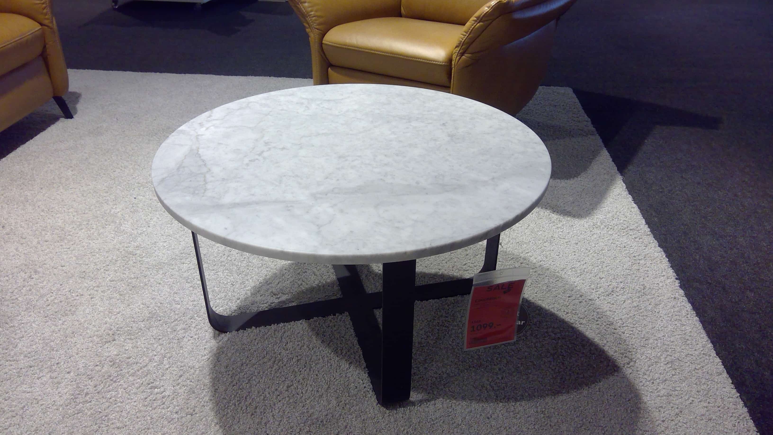 Interliving Couchtisch IL6203 ca. 80 x 45 cm in Marmor bianco