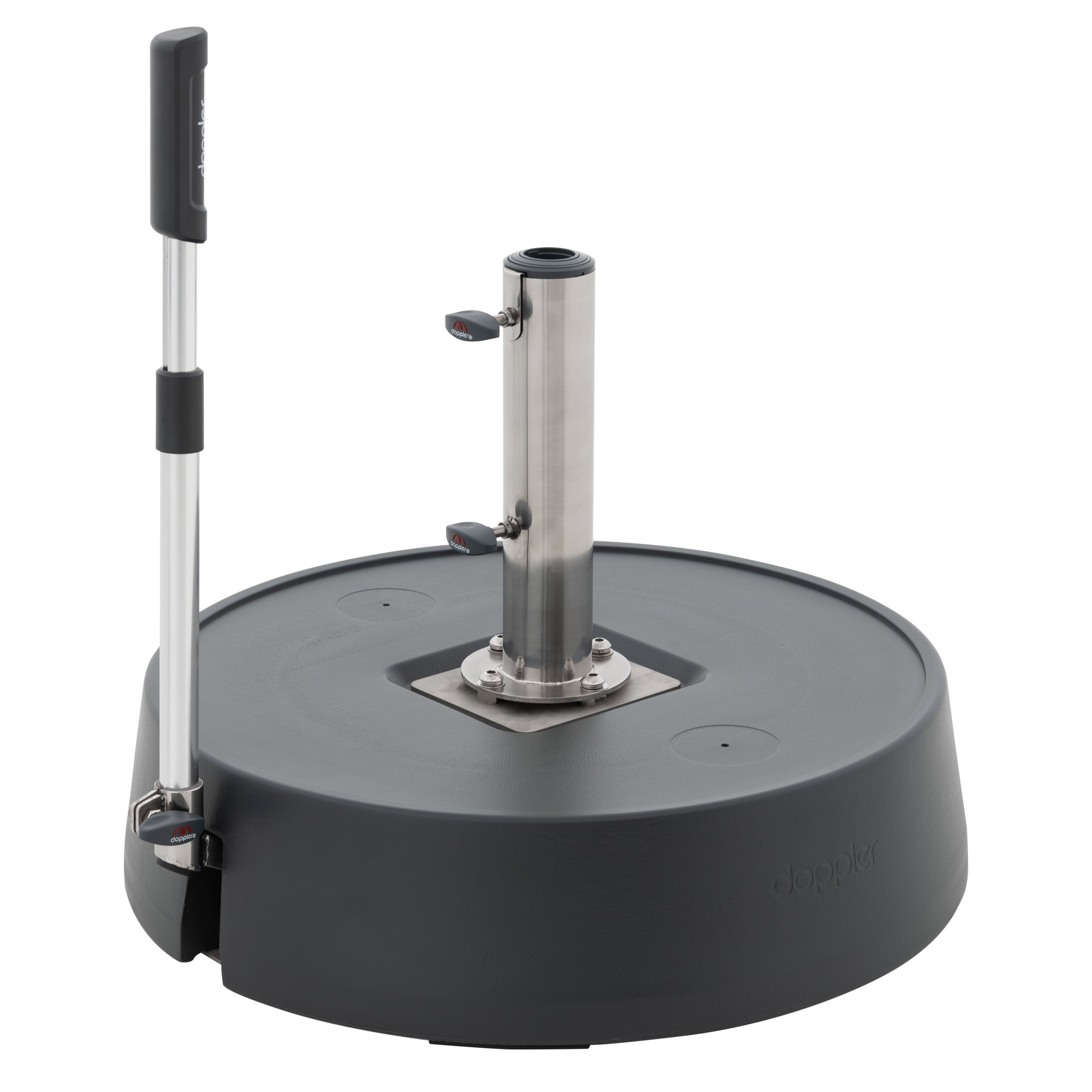 Doppler Rollsockel EASY MOVE SWITCH ca. 50kg in anthrazit Doppler Rollsockel EASY MOVE SWITCH ca. 50kg in anthrazit