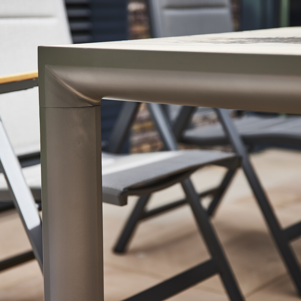 Siena Garden Tisch SILVA ca. 90x160cm in washed grey/anthrazit Tisch SILVA ca. 90x160cm in washed grey/anthrazit