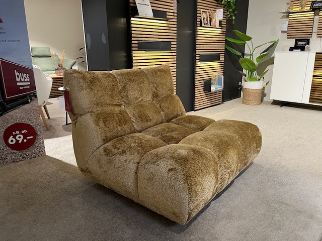 Candy Sessel in Stoff Shaun old gold , Moebel, Pflanze, Couch, Stuhl