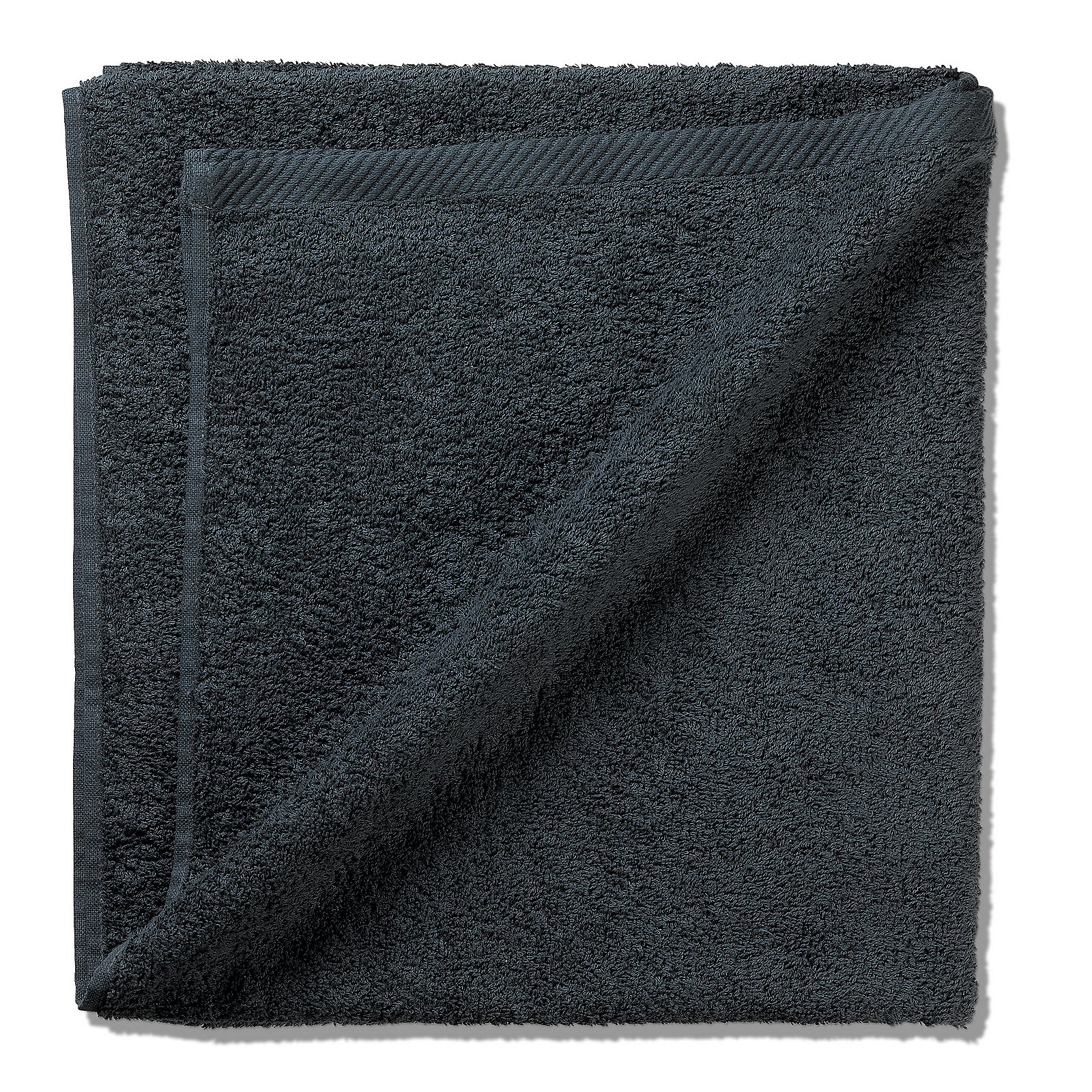 Kela Duschtuch LADESSA in Farbe Granitgrau, tuch, duschehandtuch, navy, baumwolle, strukturiert, Towel, Handtuch, Baumwolle, Dunkelblau, Frottee
