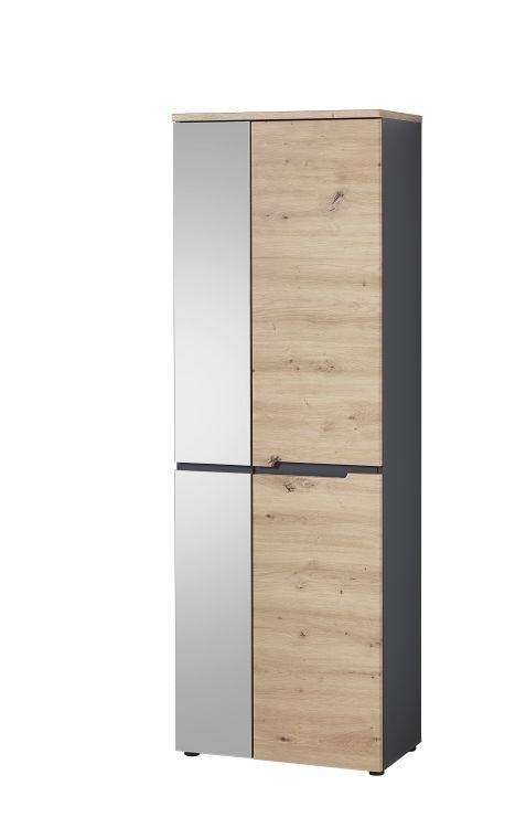 Garderobenschrank in Mehrfarbig Innostyle Garderobenschrank Memphis in Artisan Eiche/graphit