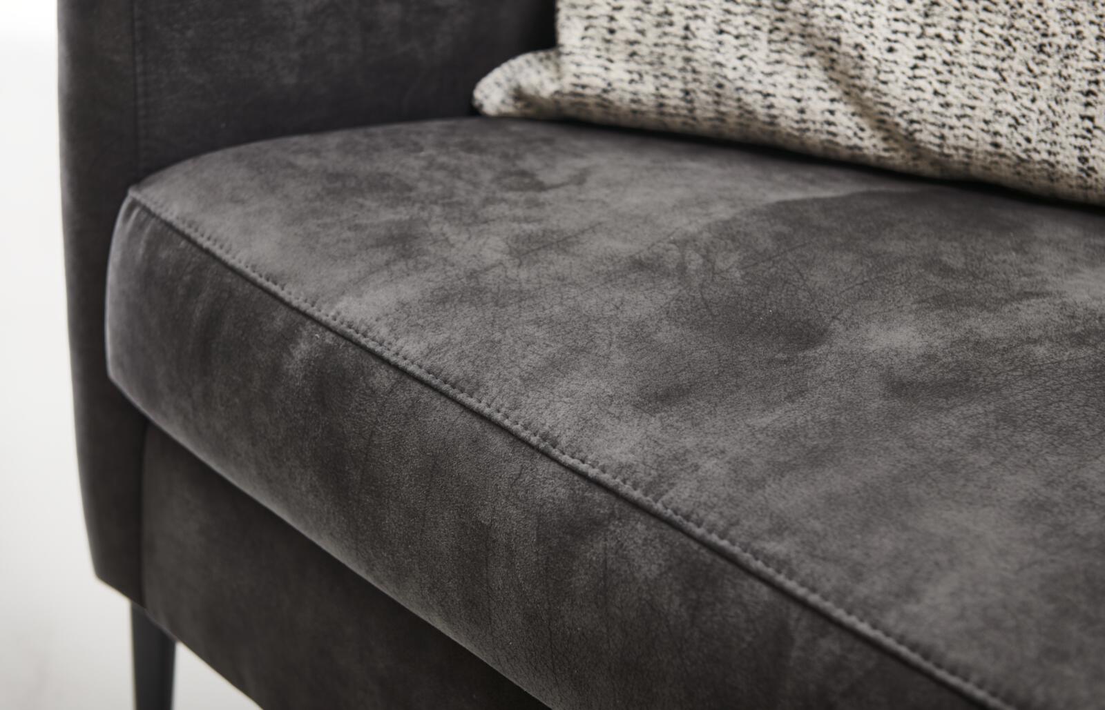 W. Schillig Sofa 2-sitzig groß ALEXX ca. 176cm in Stoff anthrazit 