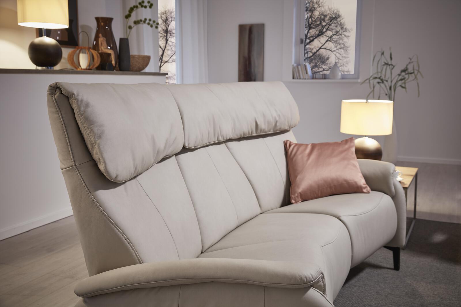 Himolla Trapezsofa 4867 70 H42 CUMULY ca.229x108x166cm in Leder 24 Longl.Kliff