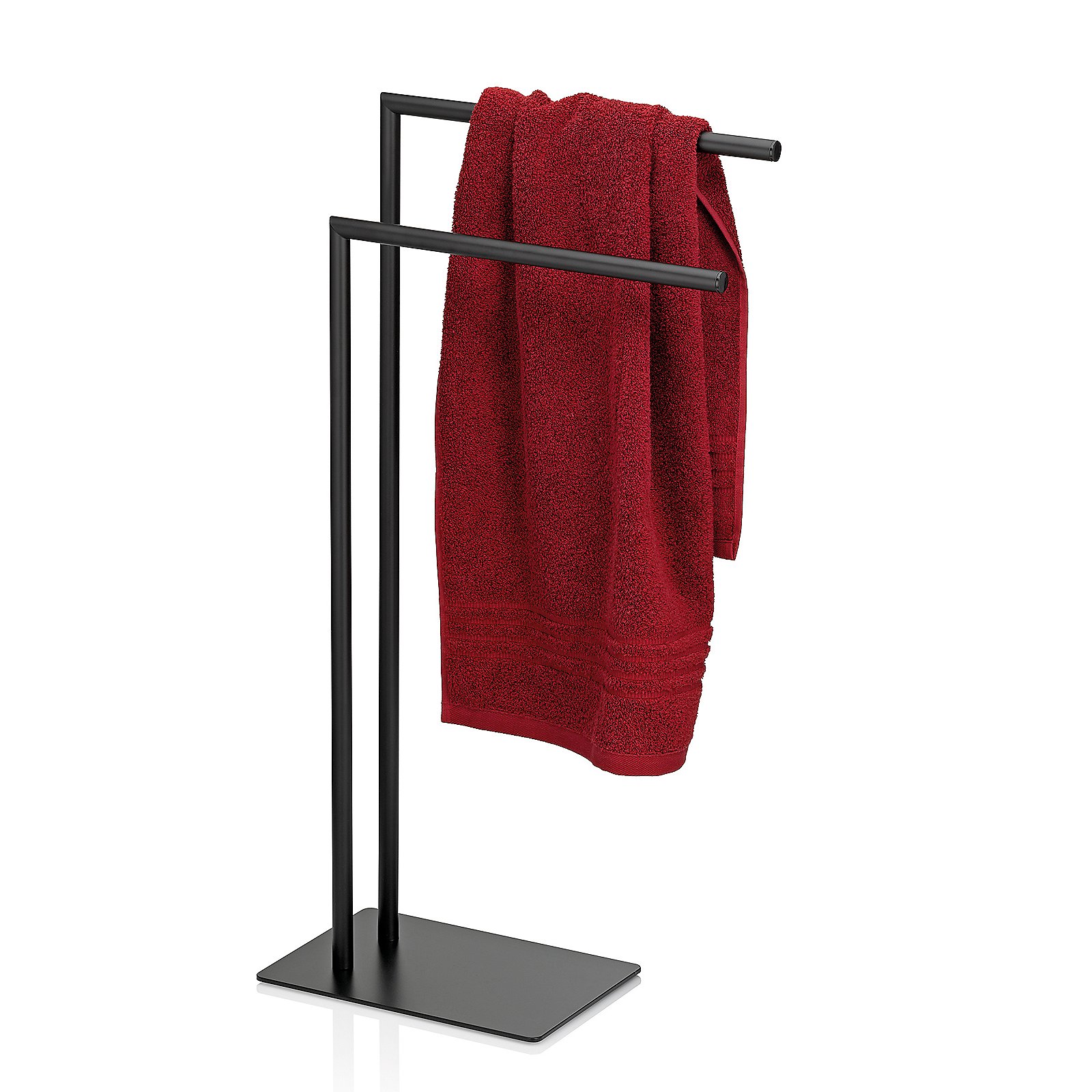 Kela Handtuchhalter STYLE in Farbe Schwarz, handtuch, badetuch, ständer, regal, rot